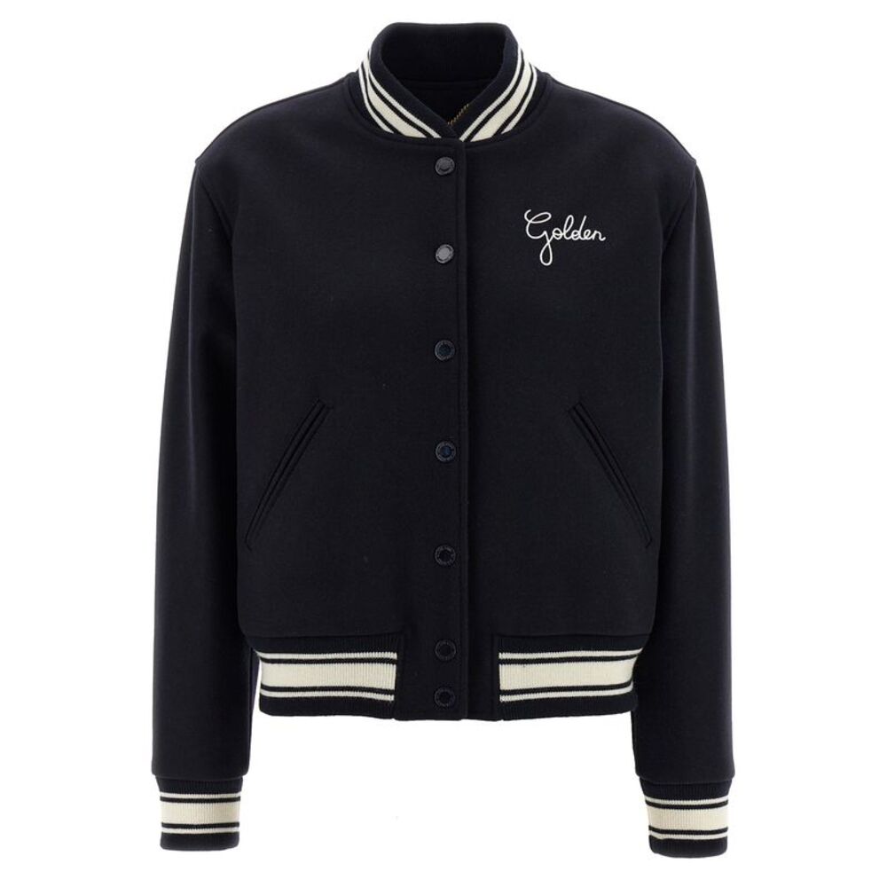 Golden Goose Blue Virgin Wool Women's Bomber
